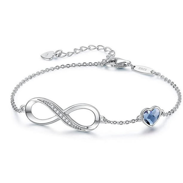 5bf1f2f4-4d16-4065-a7cb-72fd45f09282.47134962612ad44a3d192b314b70f4b9 Pulsera Plata Fina 925 Infinito Corazon Cristal Austriaco