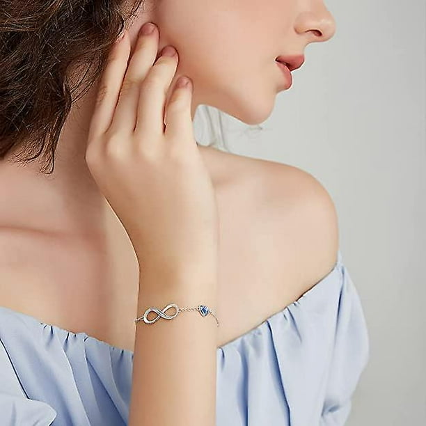 d617c689-fae4-4a4f-ba5b-9ca6c6a2f6c2.b590280ebb77f467e3a5169ecfeb45d0 Pulsera Plata Fina 925 Infinito Corazon Cristal Austriaco