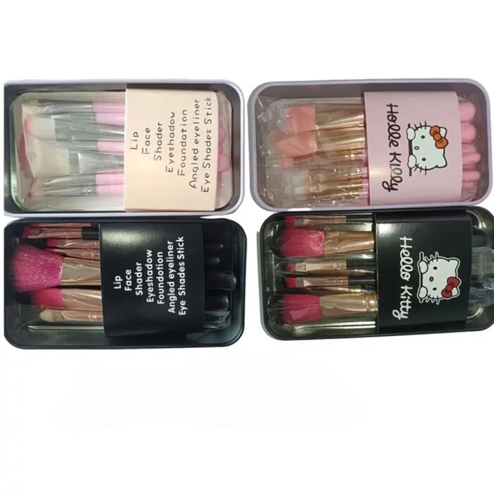 Set de Brochas hello Kitty estuche 7pcs